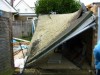 collapsed garage roof